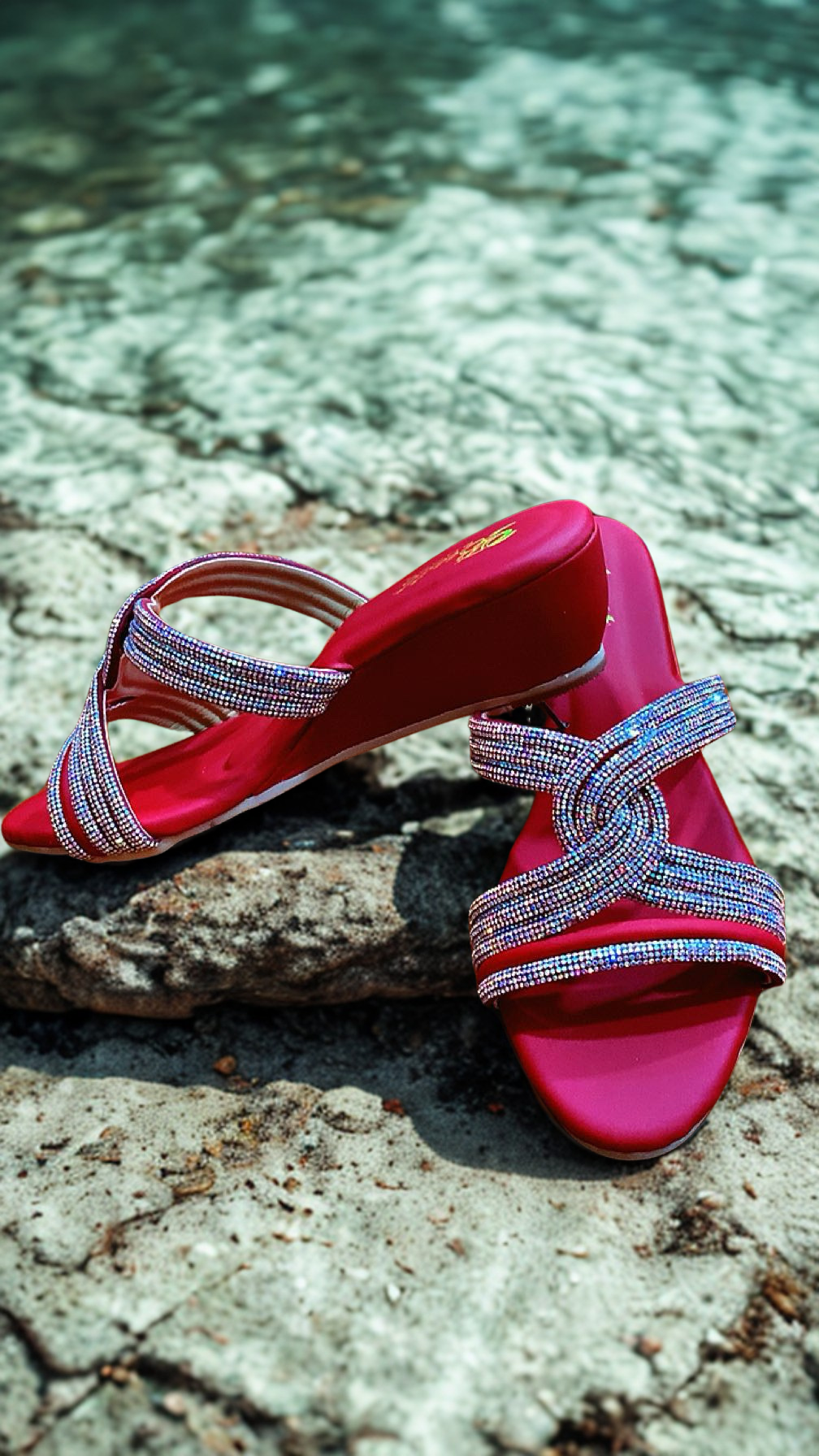 Girl High Heel Pink Slipper Soft jell Sol New Stylish Woman High Heel Slipper Sandal 2025